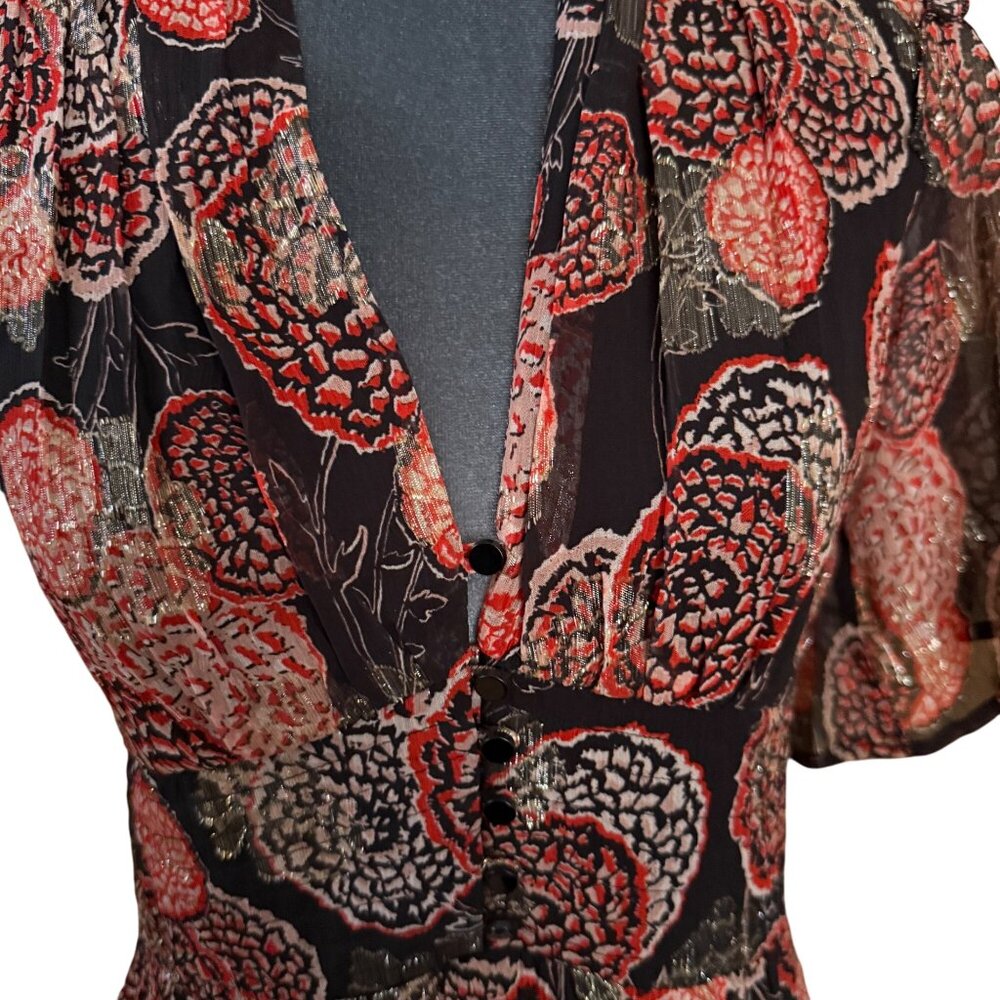 Ba&sh Robe Hide Floral Maxi Dress Size S NWT - Picture 5 of 11